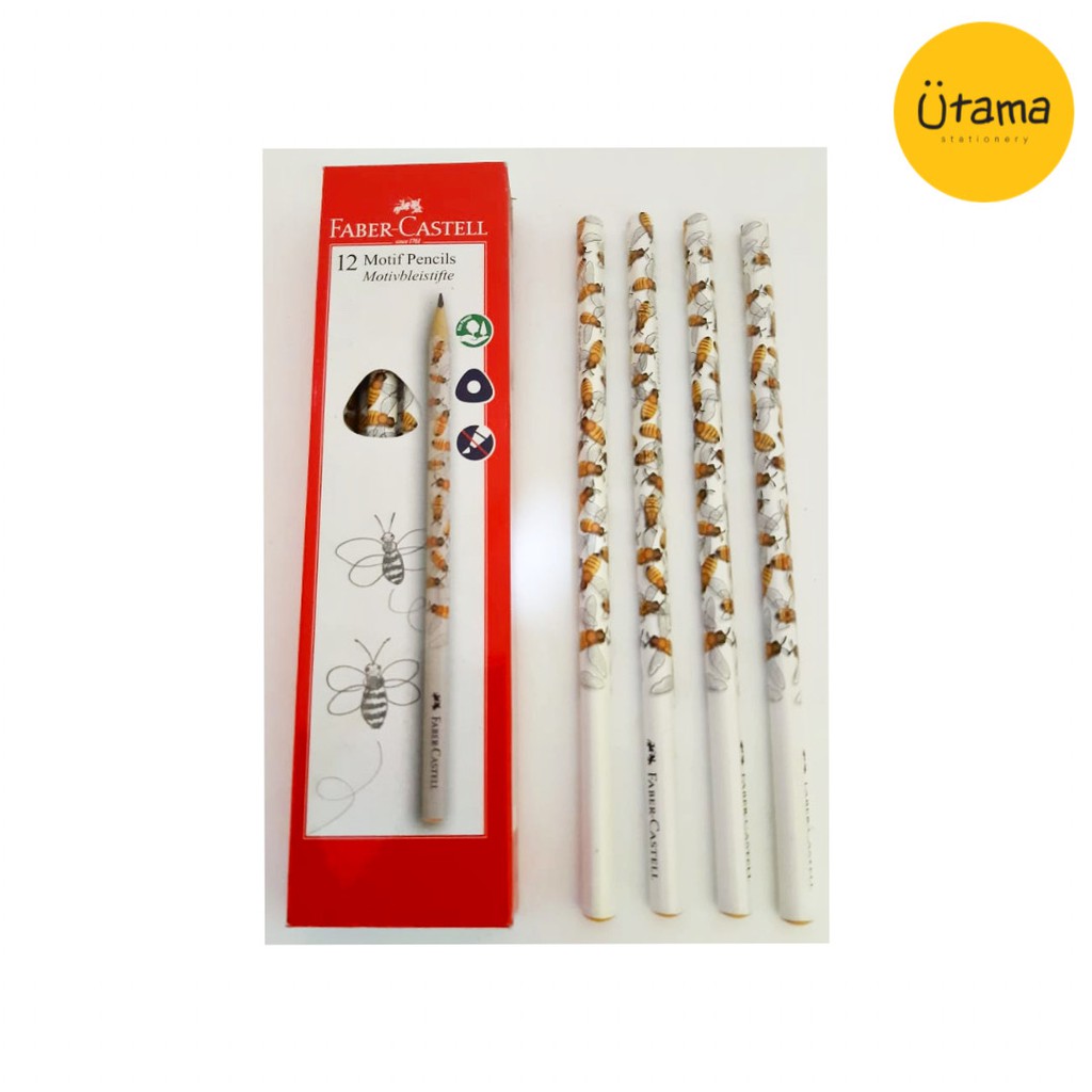 

Pensil Kayu Faber-Castell Motif Bee (Lebah) Satuan/Faber Castell/Castel Pencil Ecer/Eceran