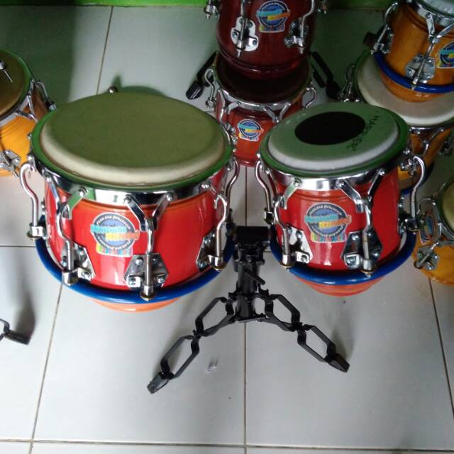 Ketipung dangdut ring v 6/8 stand lipat cat hitam