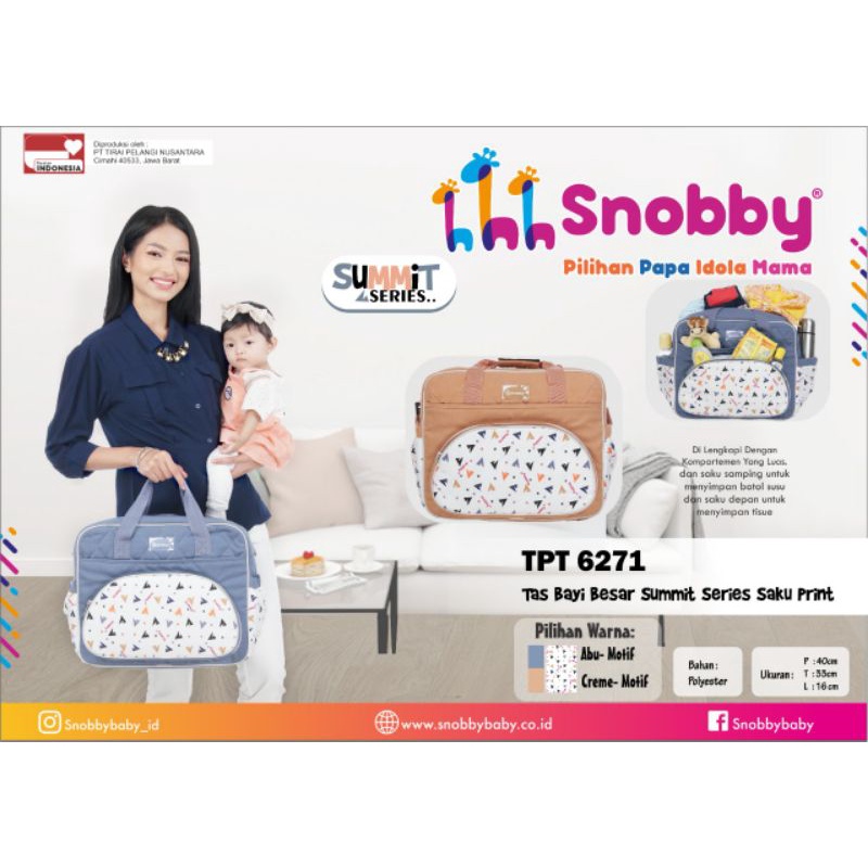 Tas Bayi Besar Summit Series Saku Print Snobby