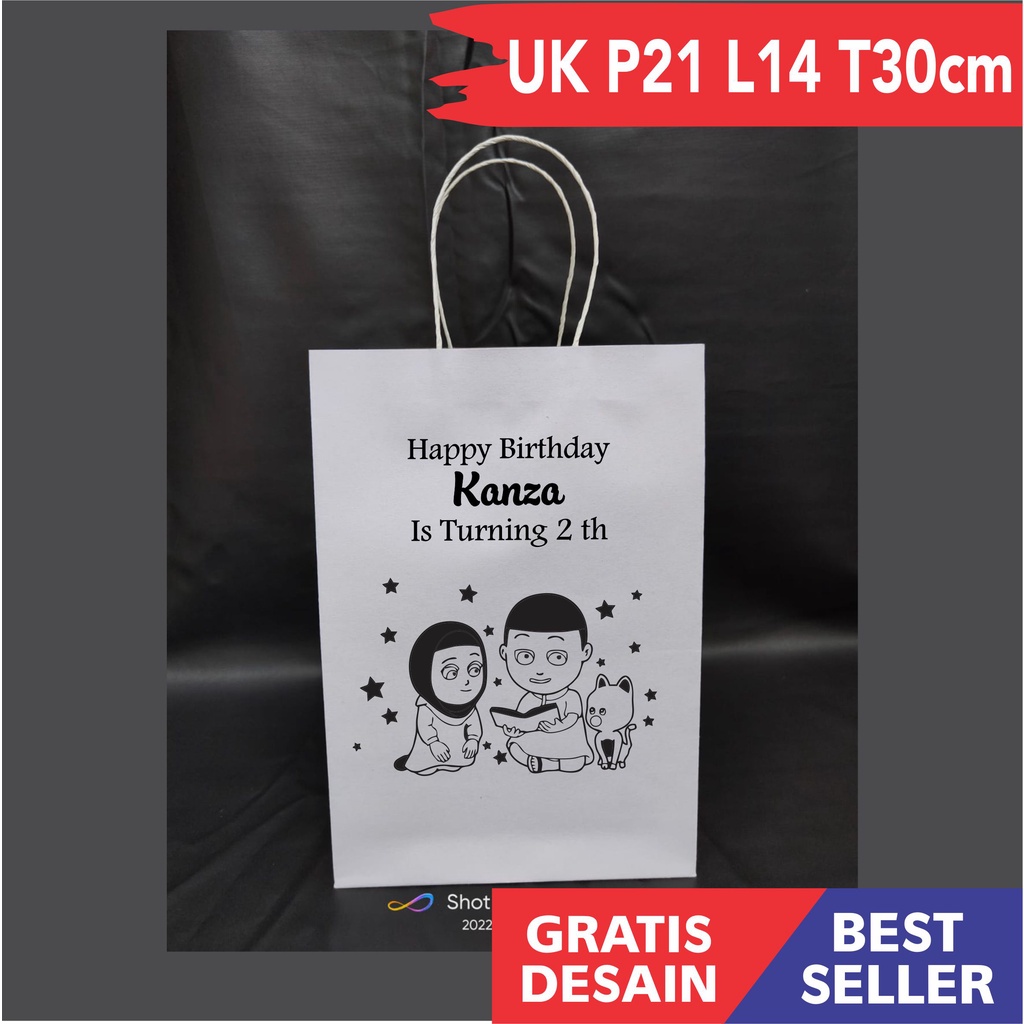 Tas Ultah Anak Karakter, Tas Ultah Custom, Tas Ultah Anak Custom, Tas Ultah Bento, Souvenir Ultah An