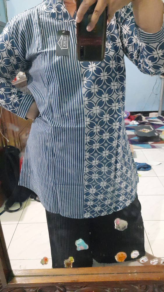 New Ready Atasan Batik Tunik Fool Katun Printing