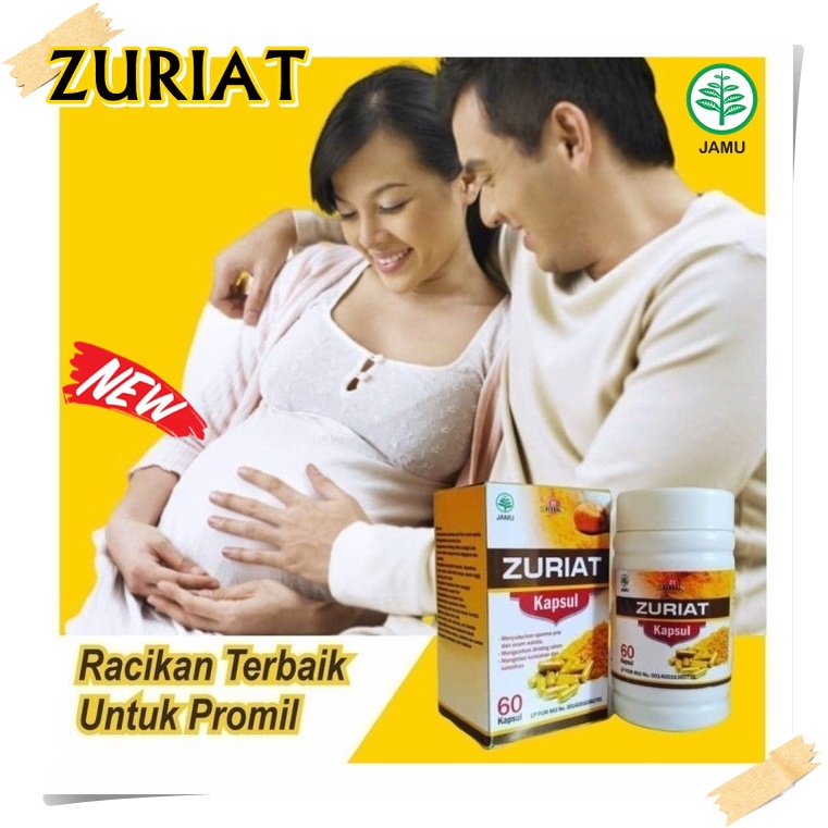 PROMIL Kapsul Zuriat Herbal 21 Obat Terapi Kesuburan pria & wanita ORIGINAL Kandungan Buah Zuriyat H