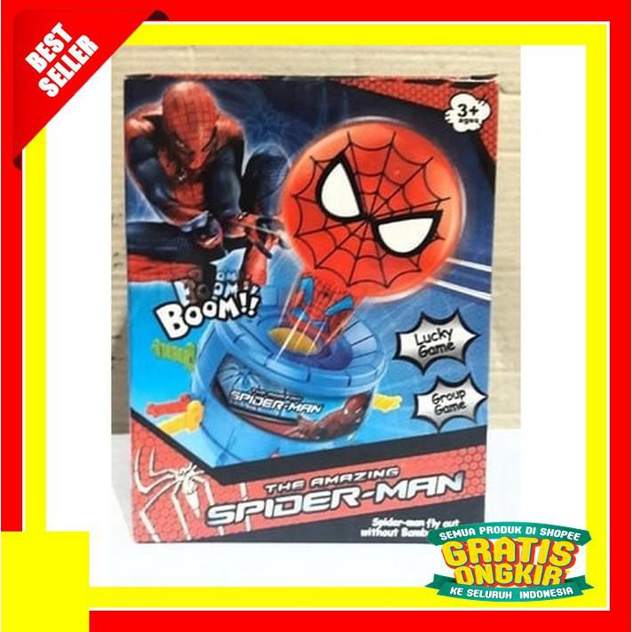 BARREL PIRATE SPIDERMAN ROULETTE MAINAN ANAK TONG BAJAK LAUT EKSKLUSIF