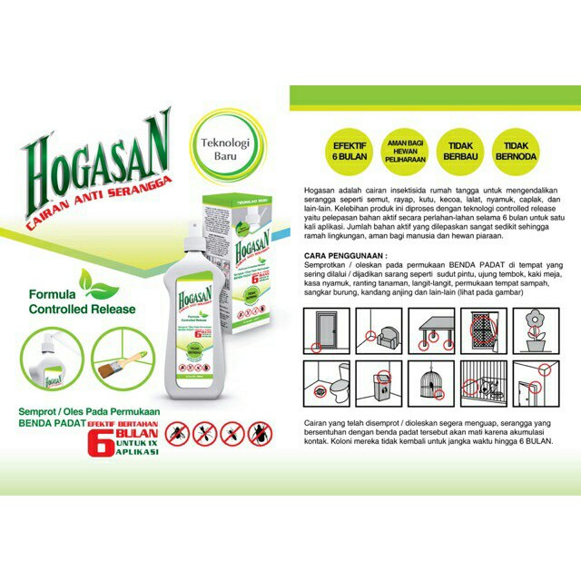 Hogasan Cairan Anti Serangga 200ml Semut Rayap Kecoa