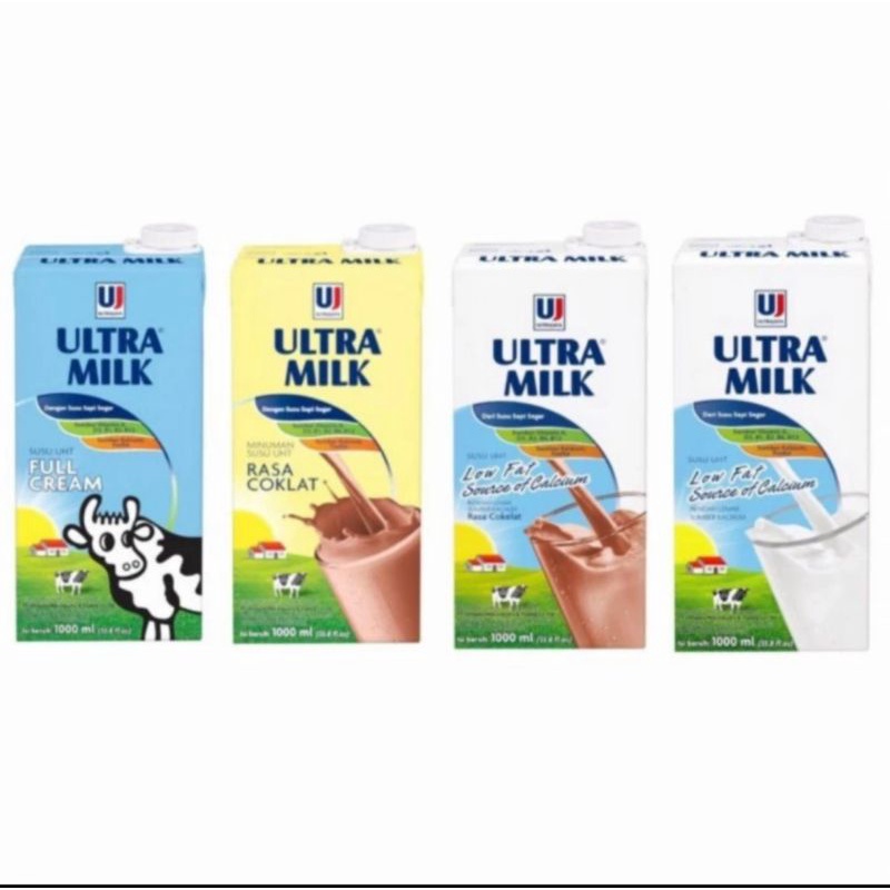 

Susu UHT Ultra Milk 1000ml varian rasa