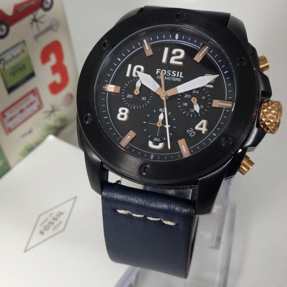 Jam Tangan Pria F055il FS5066 Blue 48mm KRSK Original