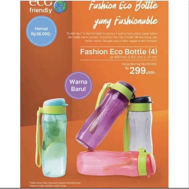 botol tupperware Fashion Eco 500Ml bottle tupperware