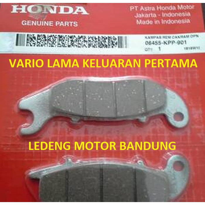 Original Disc Pad Vario Lama Keluaran Pertama Kampas Rem Cakram Honda AHM