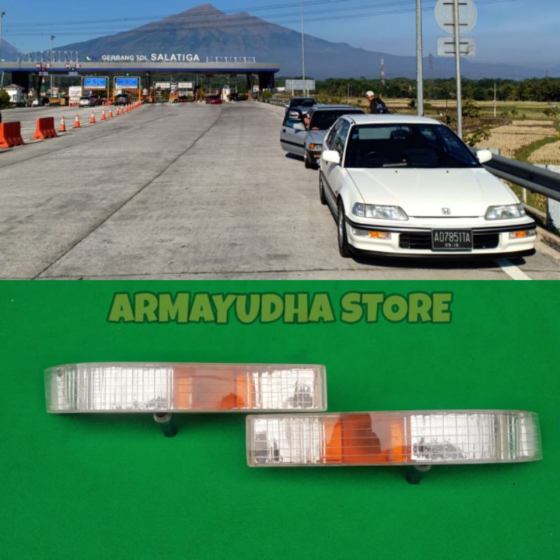 Lampu sein bumper front Signal Lamp Honda Civic Nouva 1990 1991
