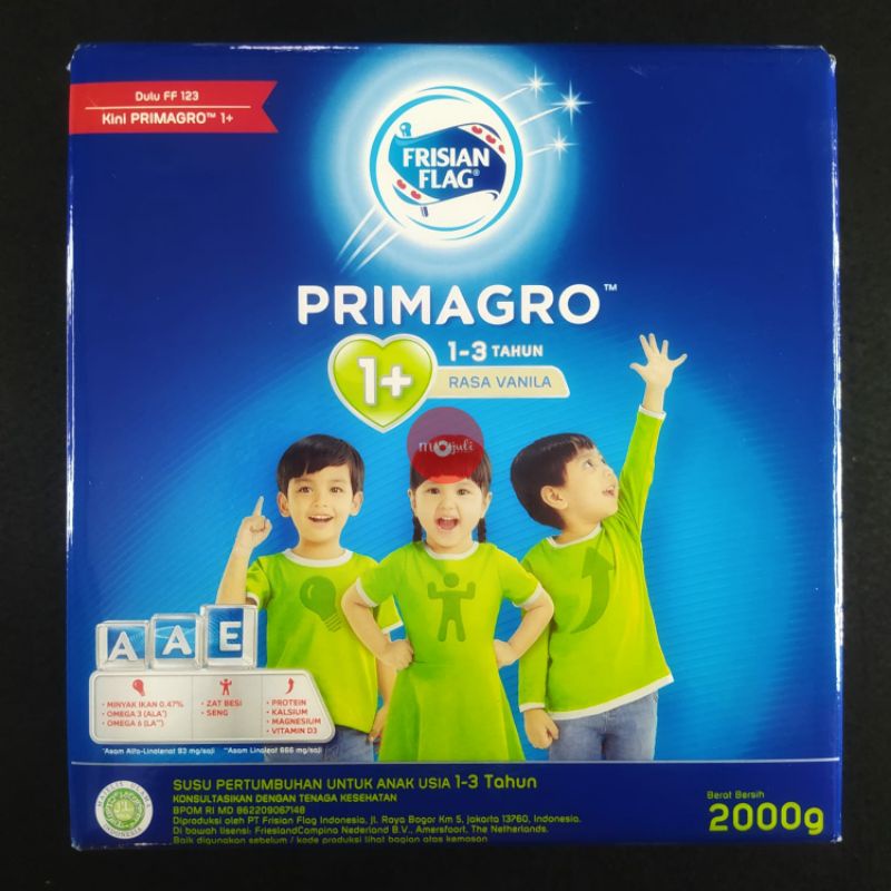 Frisian Flag Primagro 1+ Vanila 2000gr 2000 gr 2kg Susu Bubuk Murah Exp Lama