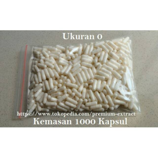 Kapsul kosong 0 Putih-putih (Ukuran 0 Putih Susu) Kapsul 0 putih putih