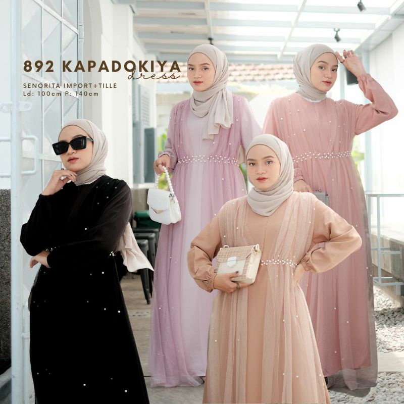 Baju gamis dress muslim pesta lebaran 2025 eid idul fitri adha brokat brukat tile dress pesta ibadah