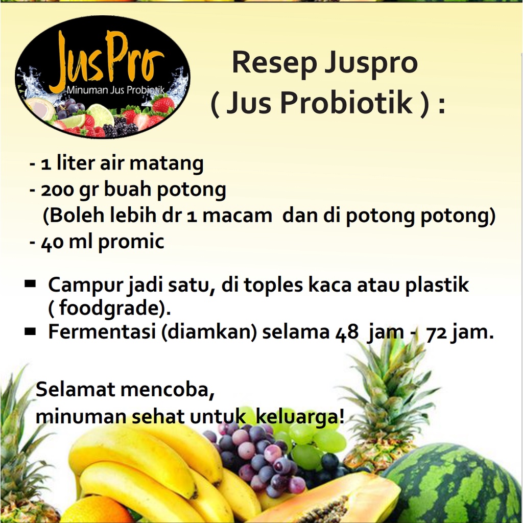 PROMIC Paket 9 Free 2 Botol/ Biang Probiotic Microbs/ Minuman Probiotik 200 ml