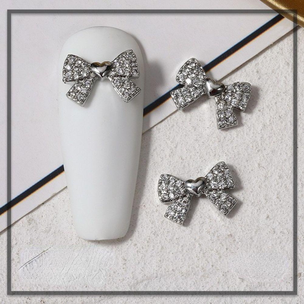 AUGUSTINA Augustina Nail Charms Mewah Super Flash Bunga Hiasan Kuku Manikur Aksesoris DIY Bahan Kuku 3D Dekorasi Kuku