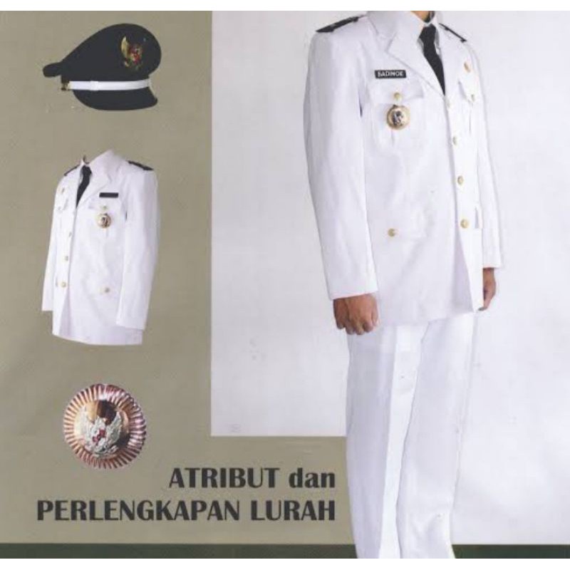 Seragam PDU Lurah satu set  Kepala Desa Planikan - Satu Set Seragam PDU