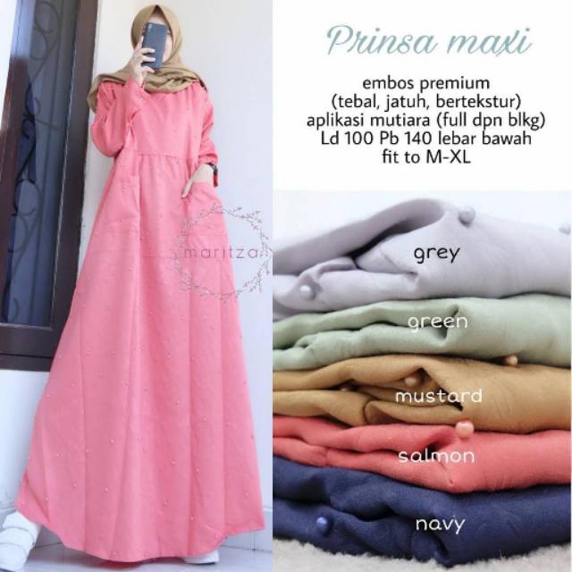 Prinsa maxi by maritza ||gamis ori solo ||grosiran solo