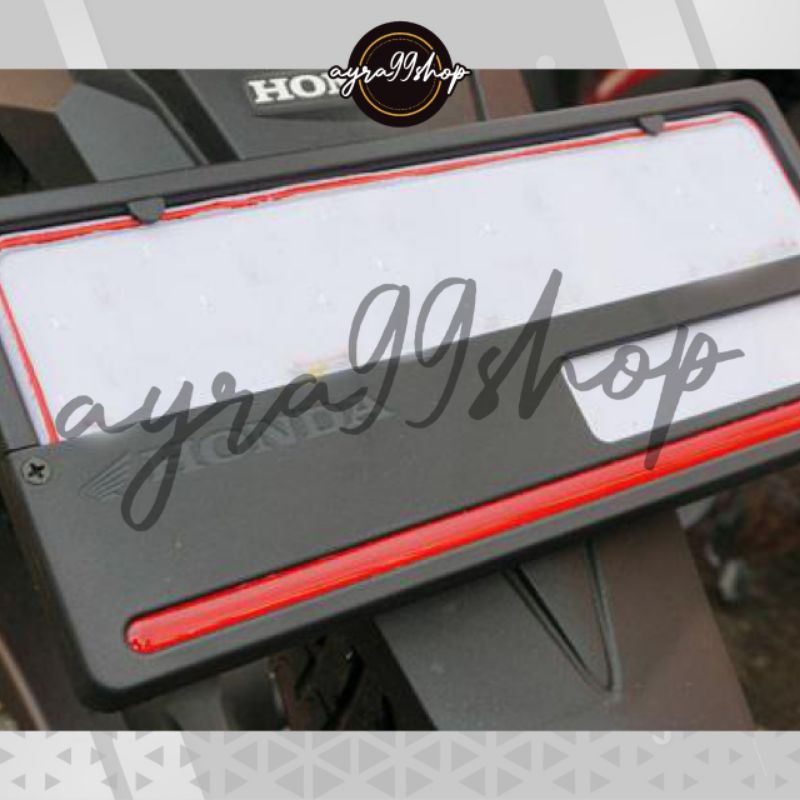 COVER PLAT NOMOR HONDA 1 SET (DEPAN BELAKANG)