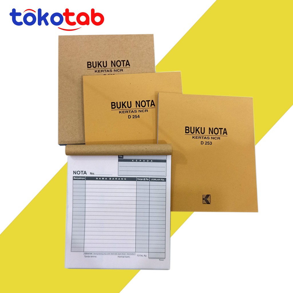 

Tokotab - KURNIA Nota Sedang Tegak Kertas NCR 2-5Ply