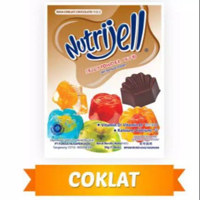 

agar-agar-puding-bahan- nutrijell nutrijel ekonomis jelly powder rasa coklat 20 gr