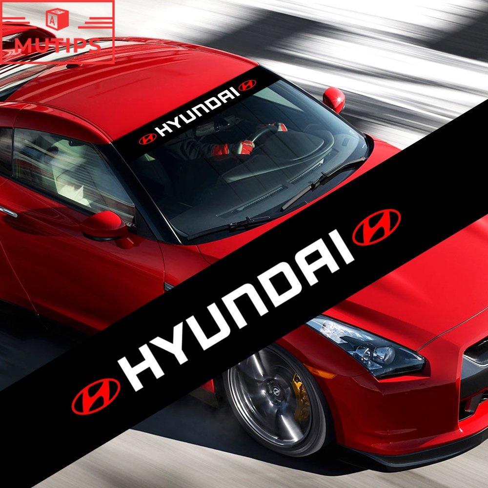 Stiker Kaca Depan Dan Belakang Mobil Bahan PVC Tahan Air Untuk Hyundai i20 H1 i10 Accent Getz Atoz Trajet Kona Santa