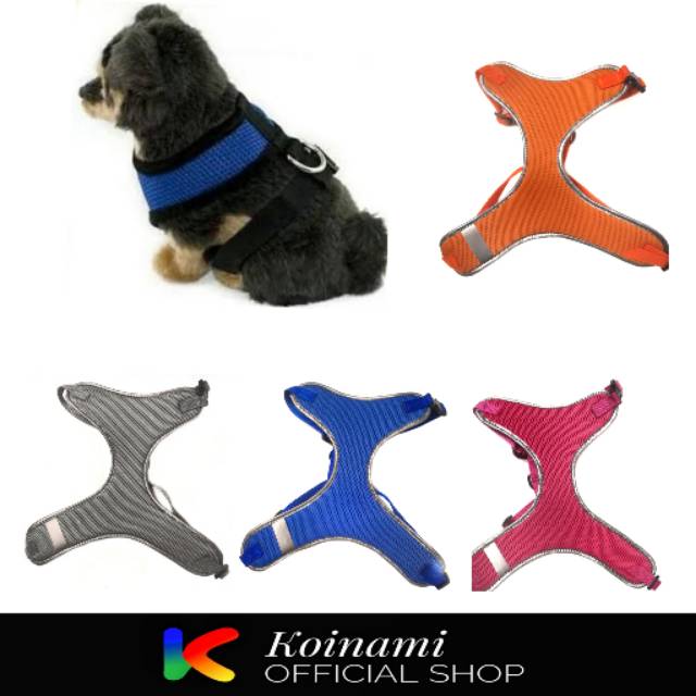 TALI Harness badan anjing kucing S M L  (003)