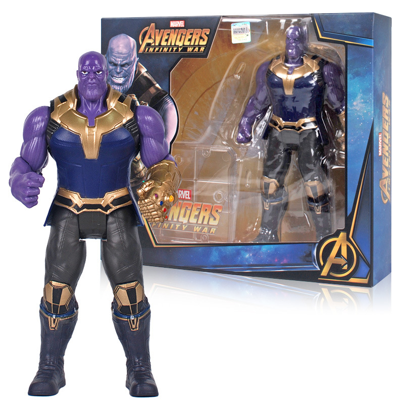 Asli 17 cm Marvel Avengers Action Figure Spider Man Hulk Captain America Thor Thanos Black Janda Hawkeye Boneka Endgame Mainan Boneka