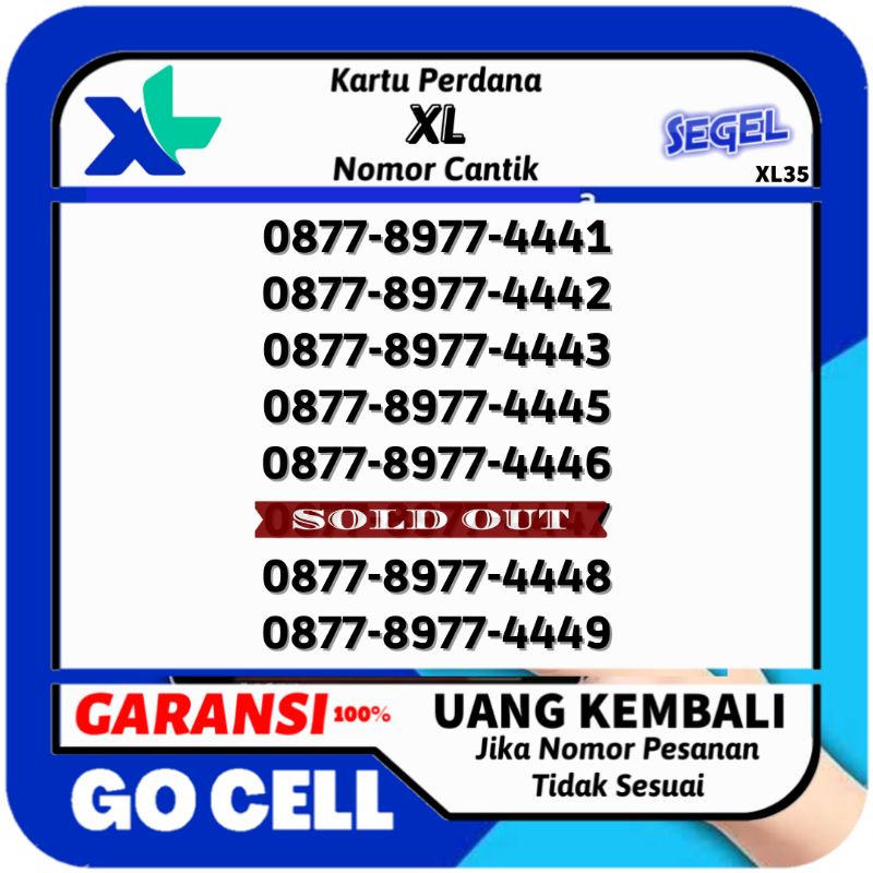 Nomor Cantik XL Axis Rapih Langka