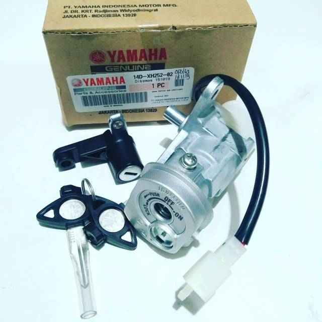 KUNCI KONTAK  MIO SOUL FINO KARBU PRODUK ASLI YAMAHA YGP 100% 14D-XH252-02