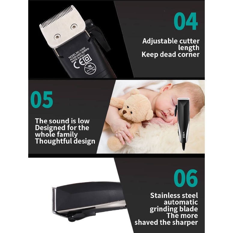 VOYAGER VGR V-033 - Professional Electric Hair Clipper - Alat Pencukur Rambut Elektrik Terbaru dari VOYAGER