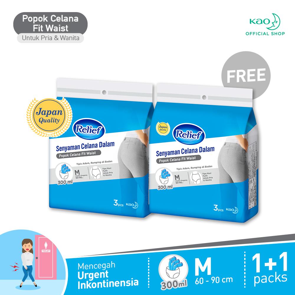 [Buy 1 Get 1] Relief Popok Celana Dewasa Fit Waist M