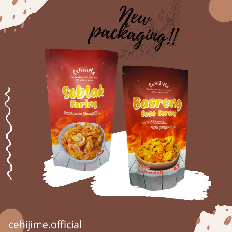 

5pcs Jajanan Hits Seblak Kering Pedas basreng baso goreng Hitz CeHiJiMe