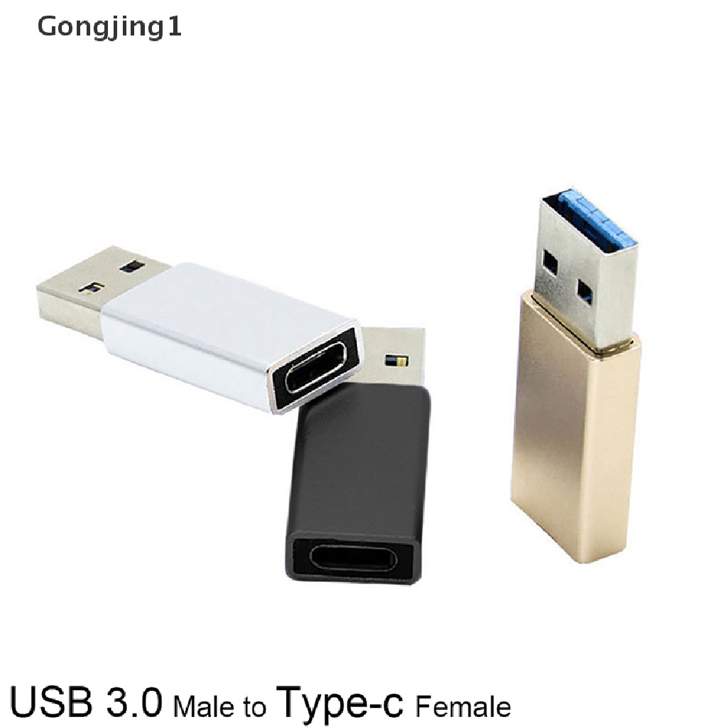 Gongjing1 Kabel Adapter Otg Usb 3.0 Male Ke Tipe-C Female