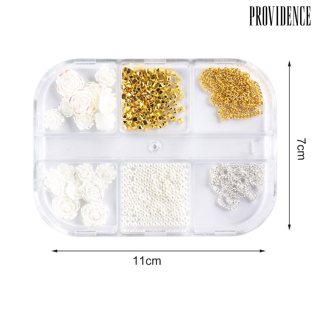 Providence Rantai Metal Kecil Ringan Desain Tulang Ular Hias Berlian Imitasi Untuk Nail Art DIY