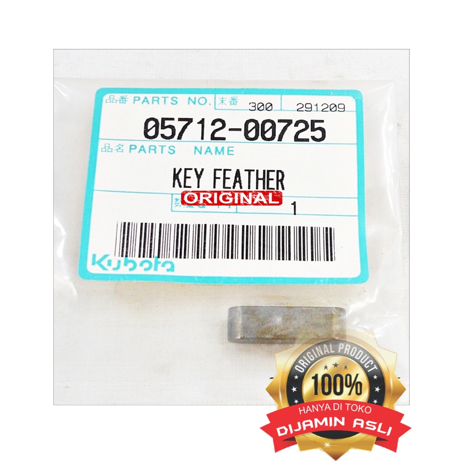 Spie Spi KEY Gir Kruk As GEAR CRANK RD160 / KND180 KND190 KND220 KND250 KND315 Original KUBOTA
