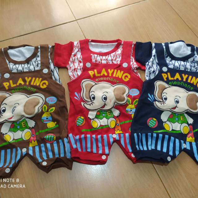 Baju jumper bayi overall baju kodok 3D jamin murah