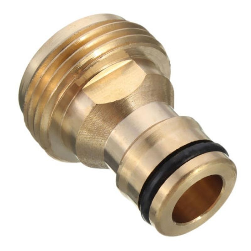 [ Featured ] 1 Piece Universal Solid Brass Thread Water Tap Male Quick Connector Adaptor