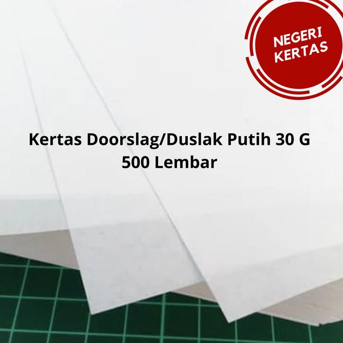 

KERTAS DOORSLAG/DUSLAK PUTIH 30 GSM MERK TJIWI (500 LEMBAR) Star Seller Termurah