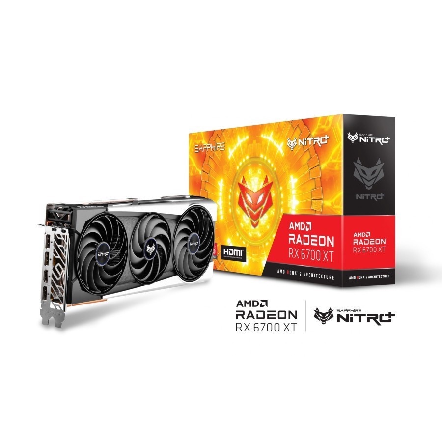 SAPPHIRE NITRO RX 6700 XT 12GB GDDR6 6700XT 12G 192 BIT NITRO+ VGA AMD