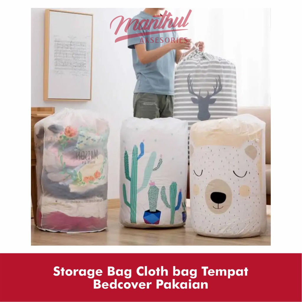 Storage Bag Cloth bag Tempat Bedcover Pakaian