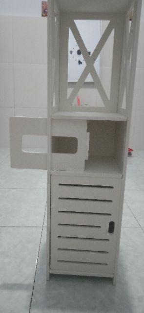 Lemari Kamar Mandi Model Minimalis Furniture Rak Shampo Sabun Handuk