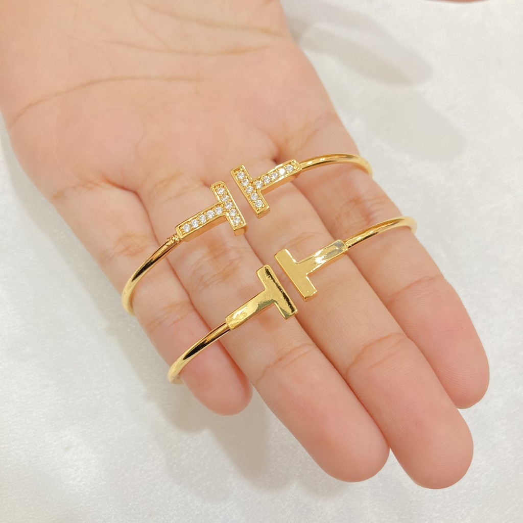 Gelang Bangle Wanita Lapis Emas Simple Model Yaxiya Jewelry Aksesoris Fashion Perhiasan