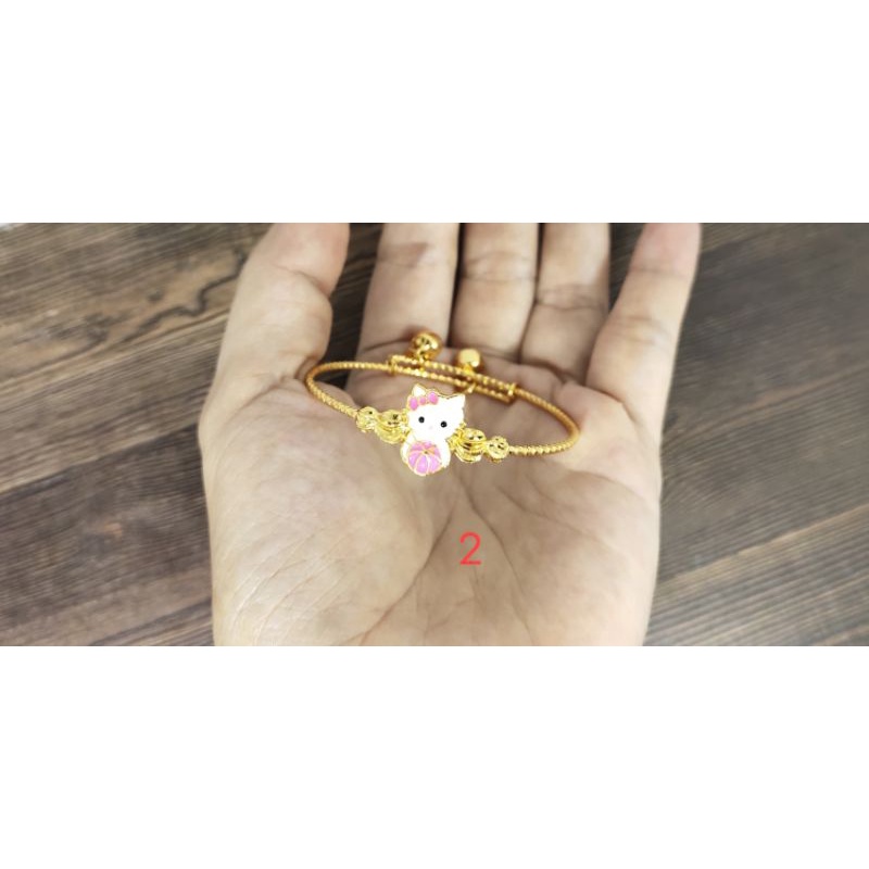 Fifi Fashion Gelang Xuping Bangle ukir Lucu Anak Model Perhiasan 28#