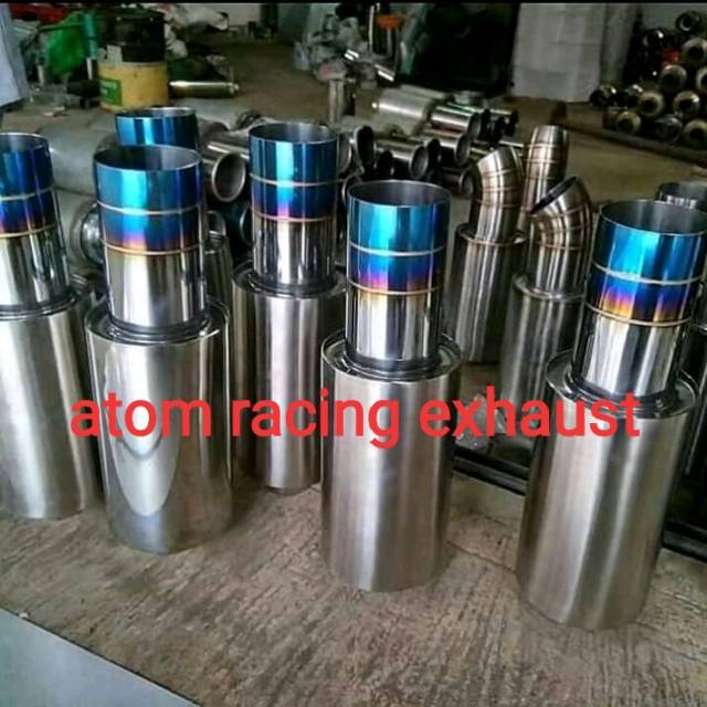 Knalpot mobil HKS tutup blue