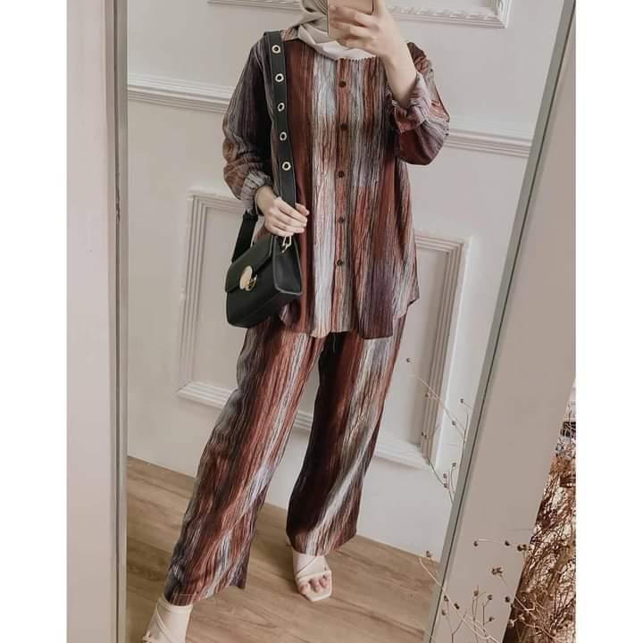 FELLO ONE SET / ONE SET RAYON / ONE SET PAJAMAS / STELAN WANITA-LIVERY ONE SET