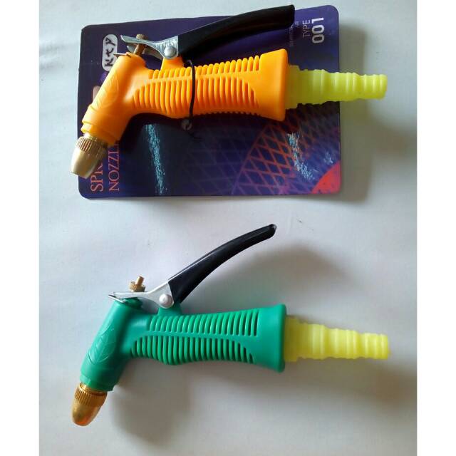 SEMPROTAN PISTOL KEPALA KUNINGAN/HOSE NOZZLE/KEPALA SEMPROTAN AIR PVC