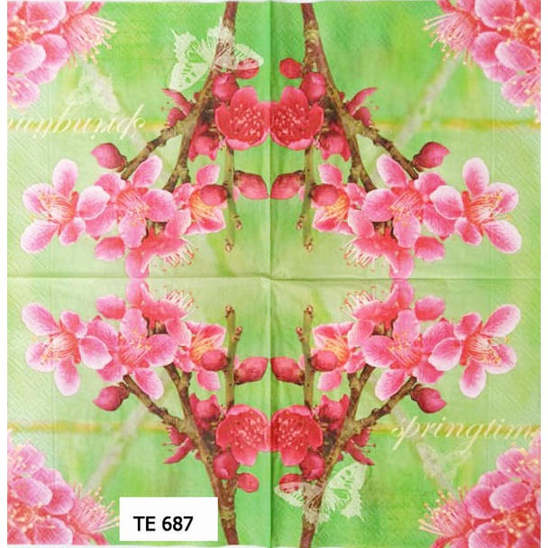 TISU NAPKIN DECOUPAGE EROPAH 33X33 CM TE 687 TTS