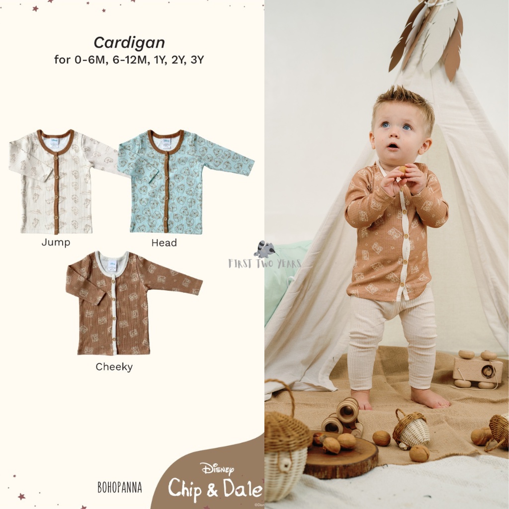 Bohopanna - Cardigan Boy Disney / Cardigan Bayi dan Anak Unisex