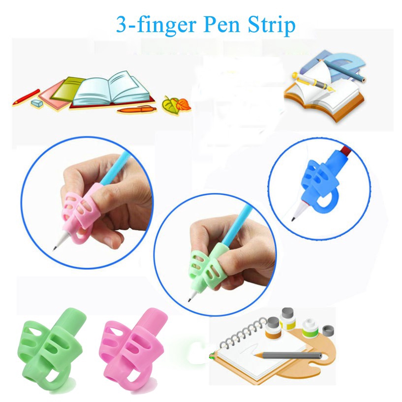 【COD Tangding】Children 3-finger Pen Grip Holder Pencil Writing Posture Correction Tool