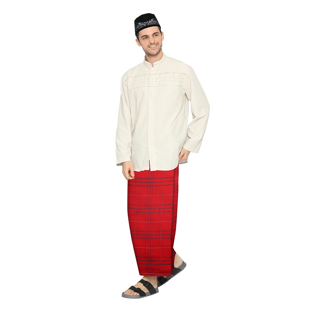 Sarung ATLAS Favorit Donggala Merah