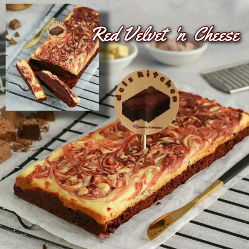 

Red Velvet n Cheese Brownies